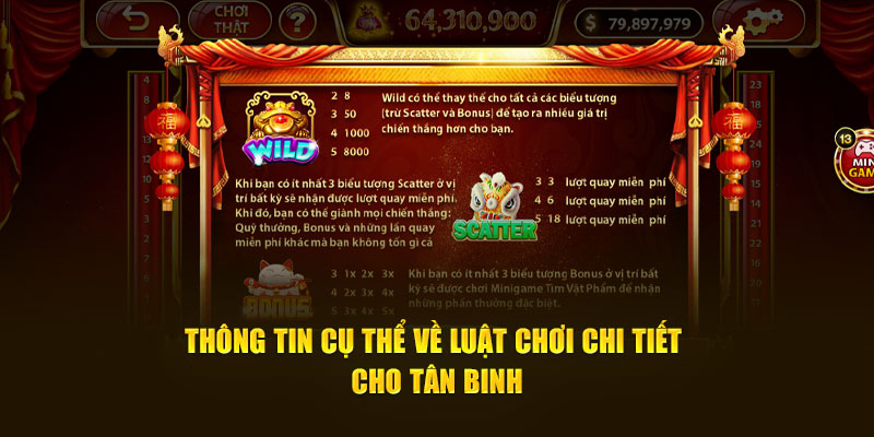 Thông tin cụ thể về luật chơi chi tiết cho tân binh